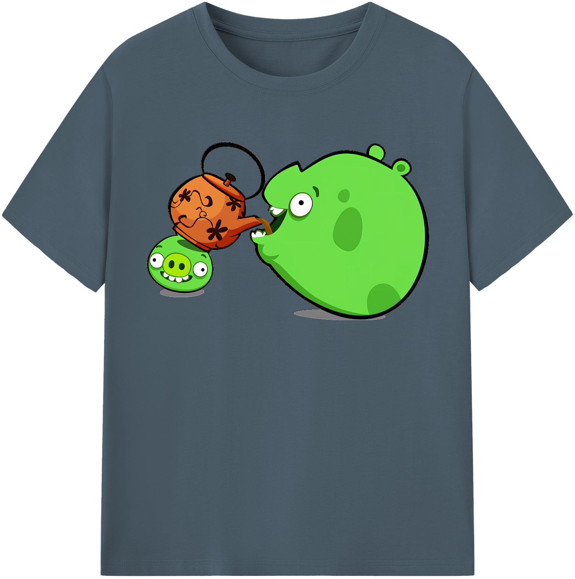 （画像用） Angry Birds アングリーバード 綿100％半袖Tシャツ（フロントプリント）